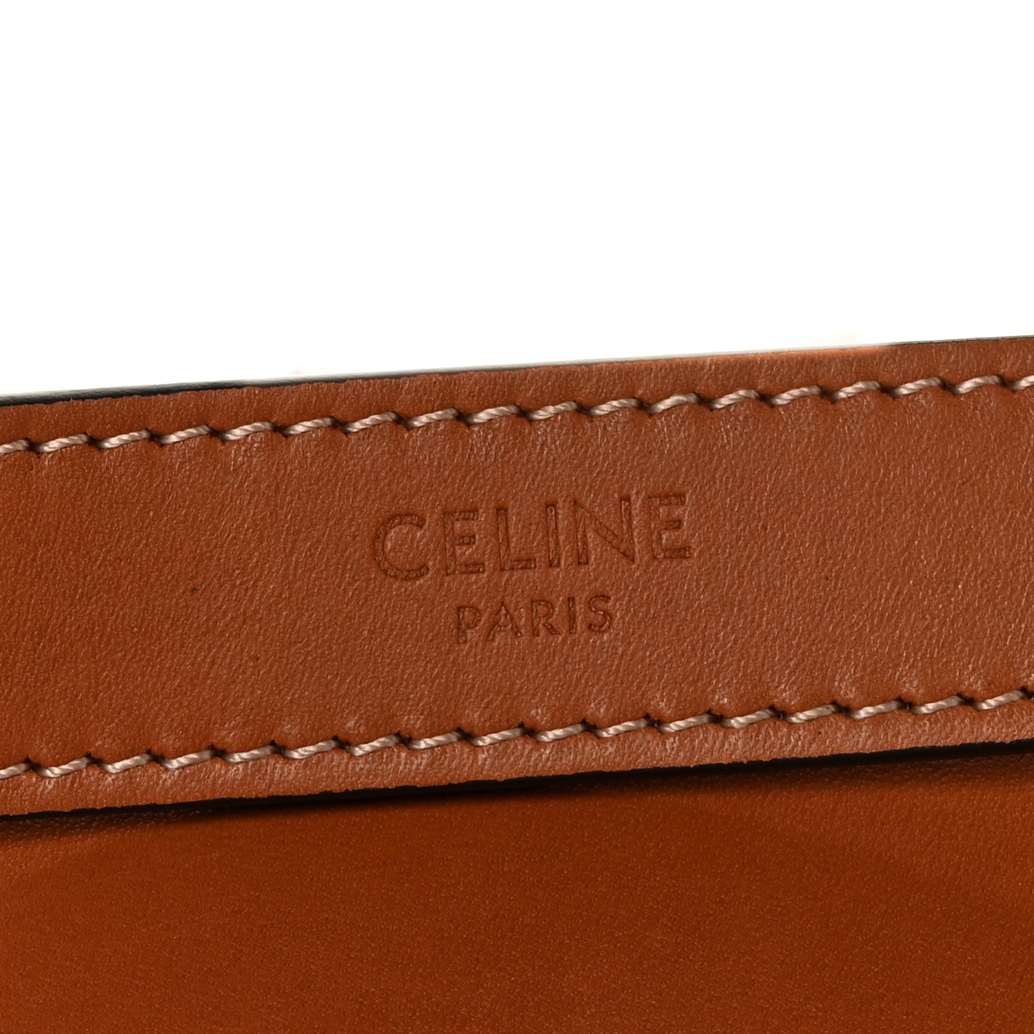 Celine Natural Calfskin Triomphe Lunch Box Tan 6 of 9