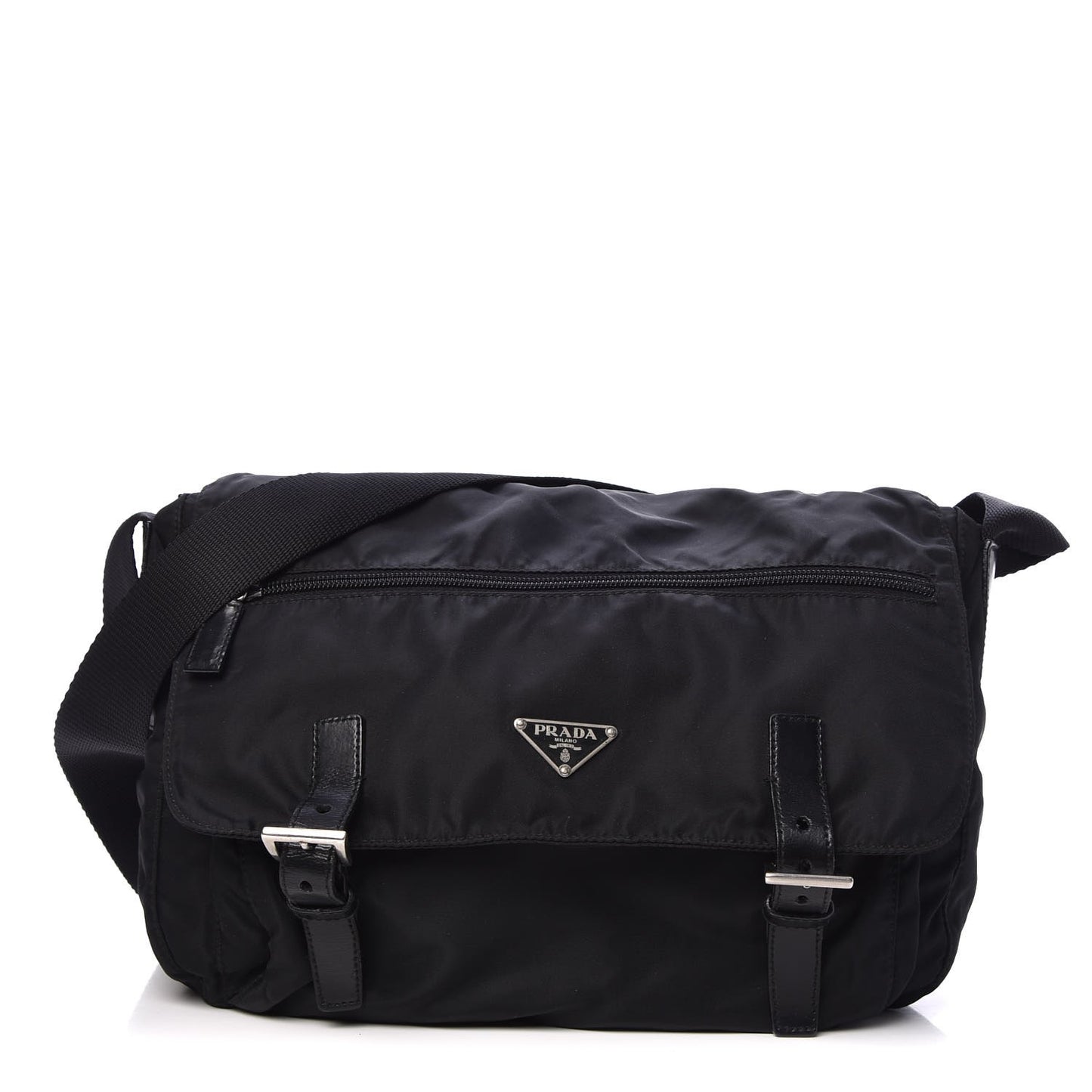 Tessuto Nylon Messenger Bag Black