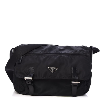 Prada Tessuto Nylon Messenger Bag Black 1 of 6
