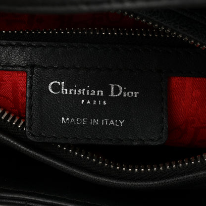 Christian Dior Lambskin Cannage Medium Lady Dior Black 6 of 10
