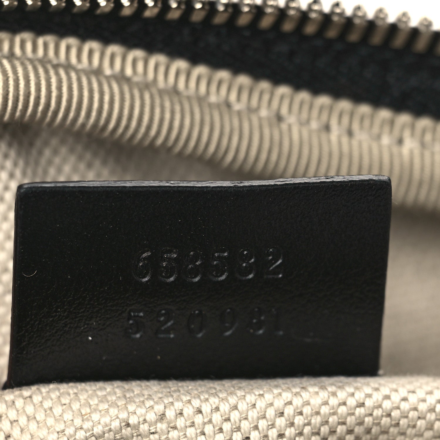 Gucci Calfskin GG Tennis Embossed Belt Bag Black 7 of 7