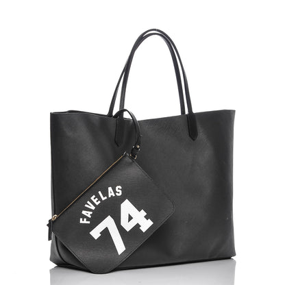 Givenchy Textured Coated Canvas Favelas Large Antigona Tote Black 3 of 8
