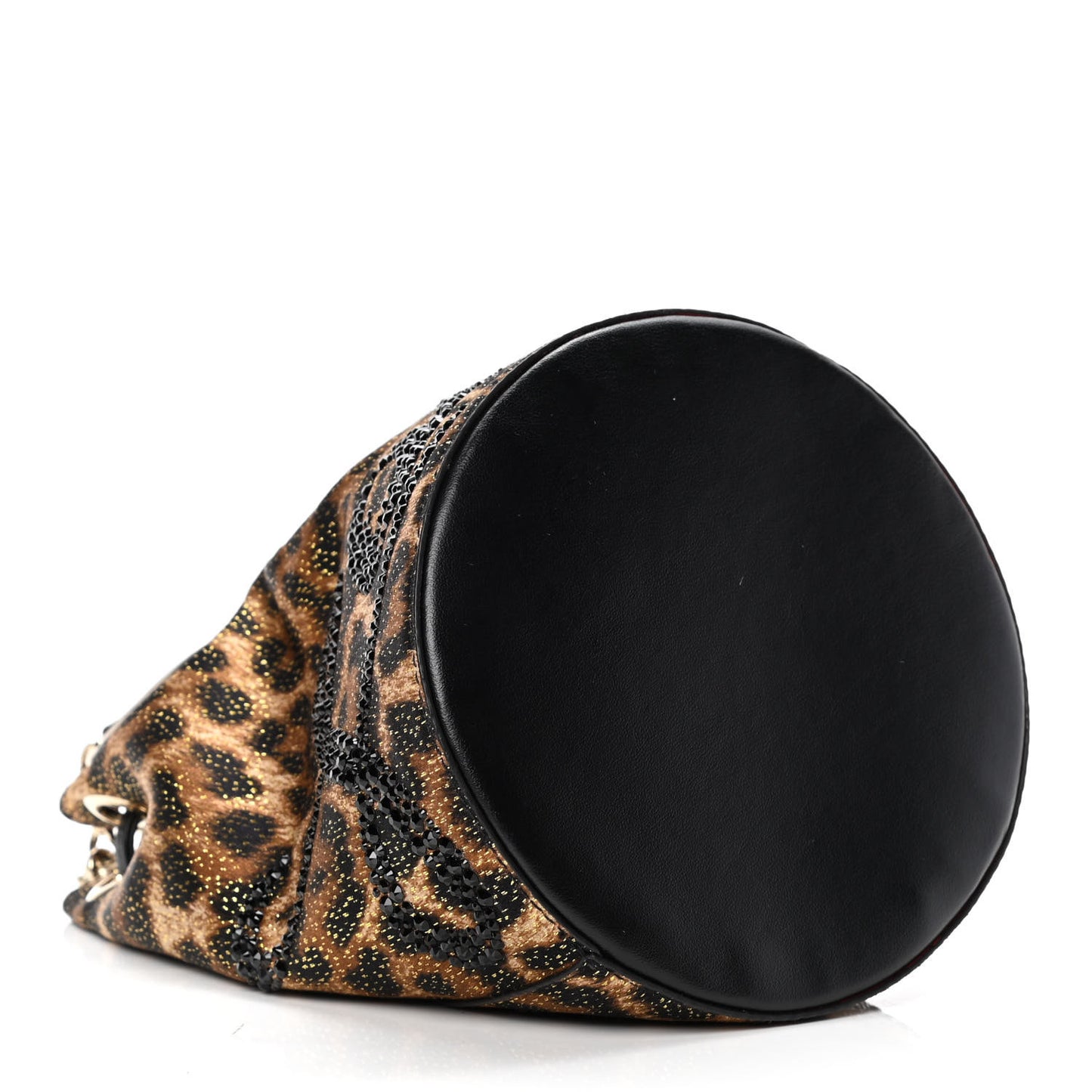 Leopard Print Marie Jane Bucket Brown