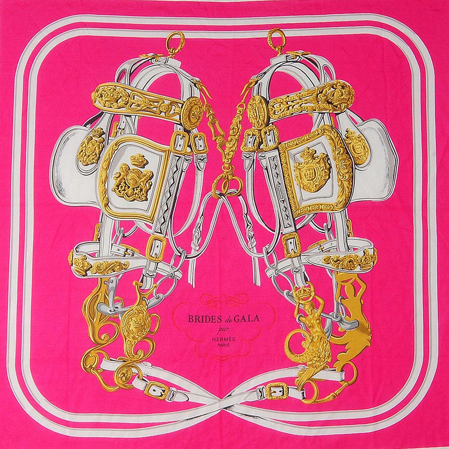 Hermes Silk Jersey Brides De Gala Scarf 90 1 of 6