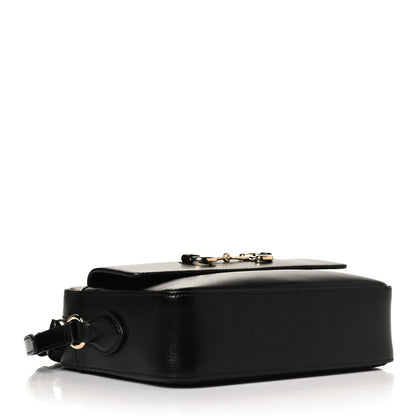 Gucci Textured Calfskin Small Horsebit 1955 Shoulder Bag Black 4 of 12