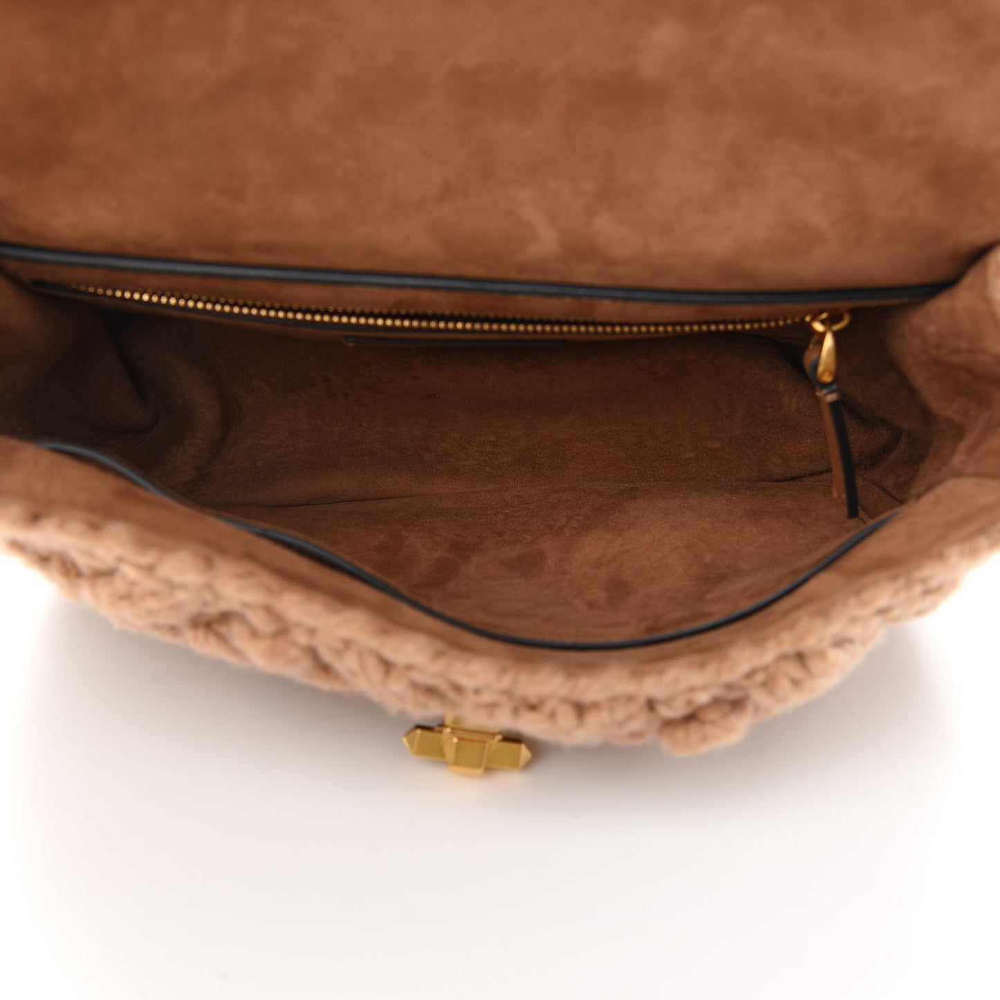 Cashmere Medium Roman Stud Shoulder Bag Brown