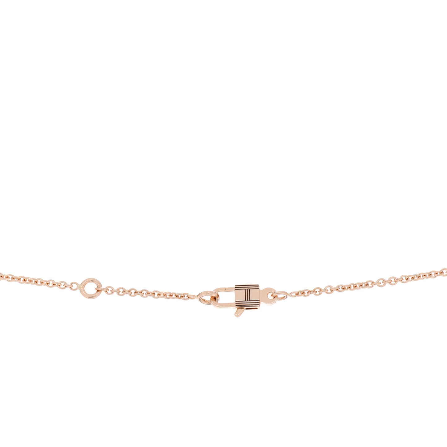 18K Rose Gold Diamond Birkin Amulettes Pendant Necklace