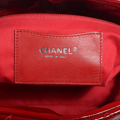 Chanel Patent Quilted Medium Just Mademoiselle Red 6 of 7