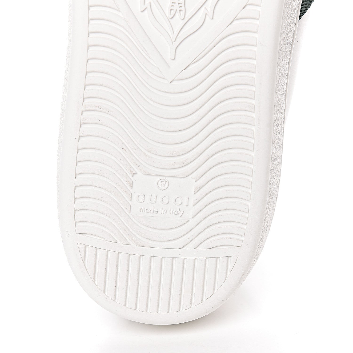 Gucci Calfskin Web Studded Mens Arrow Ace Sneakers 12 White 6 of 9