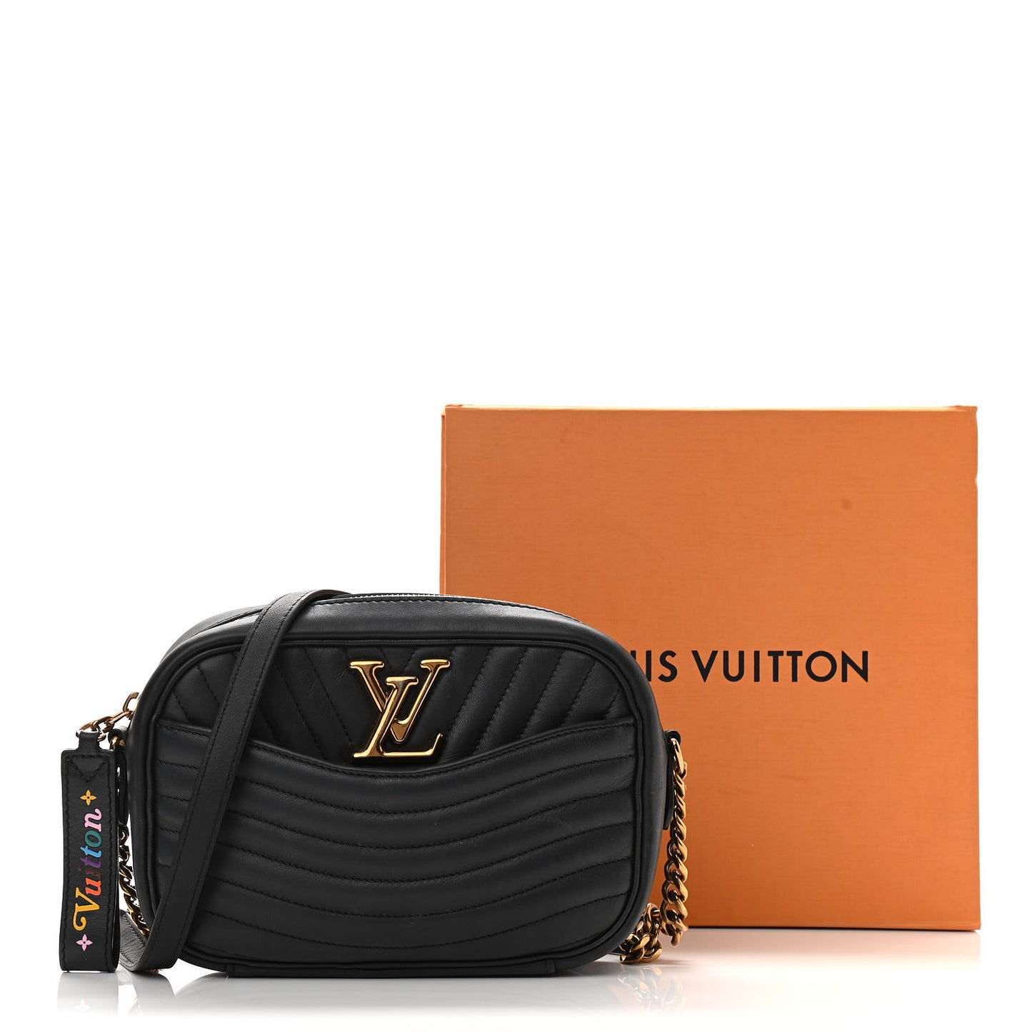Calfskin New Wave Camera Bag Black