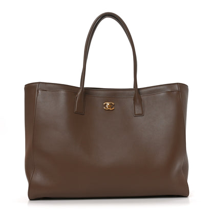 Chanel Calfskin Archetype Large Shopping Tote Light Brown 1 of 10