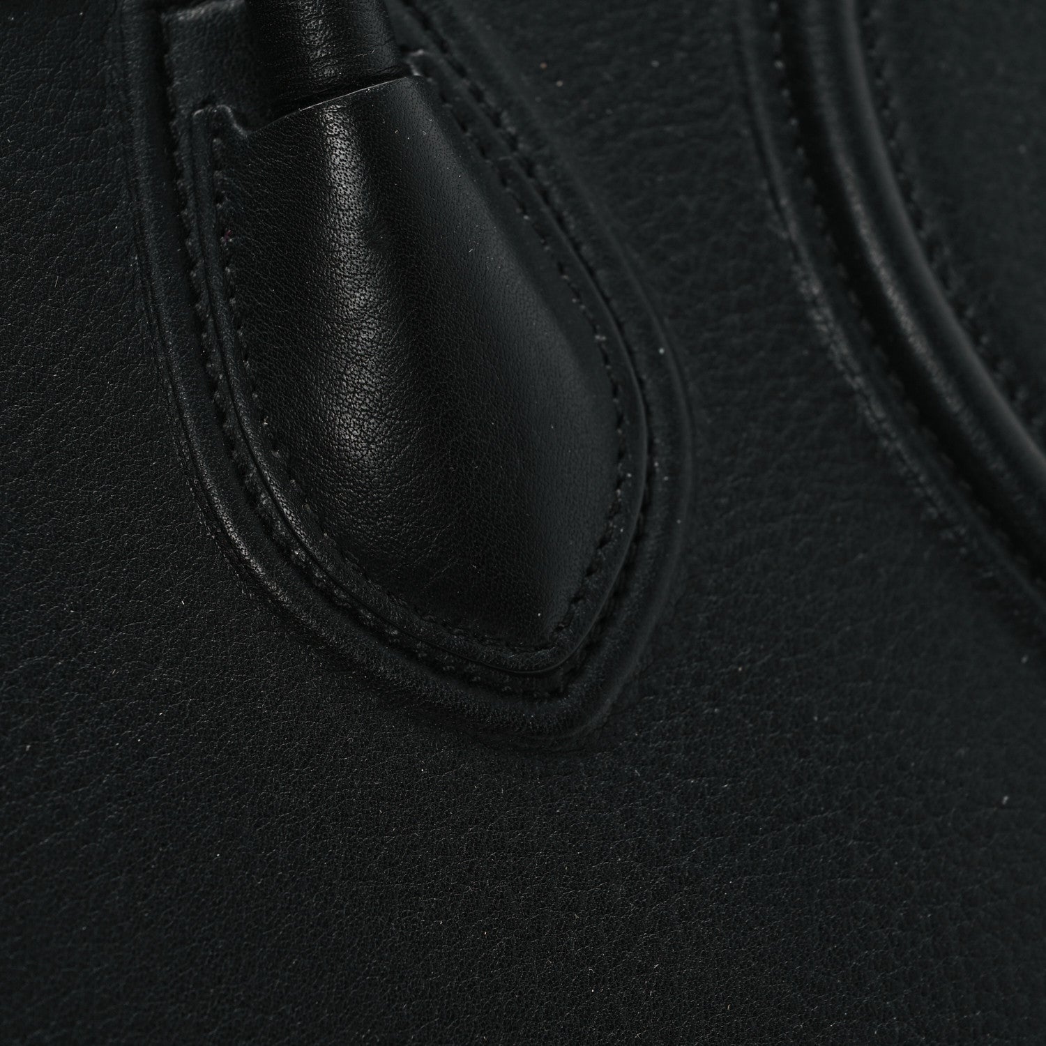 Celine Grained Calfskin Medium Phantom Luggage Black 10 of 11