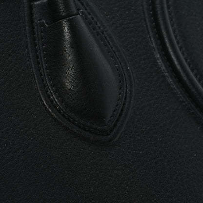 Celine Grained Calfskin Medium Phantom Luggage Black 10 of 11