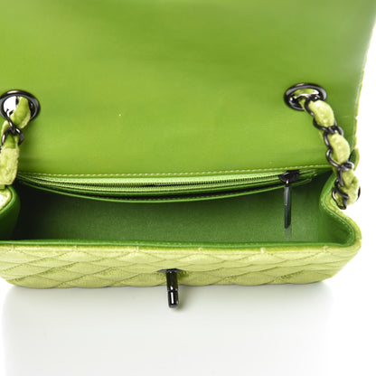 Chanel Velvet Quilted Mini Rectangular Flap Green 5 of 10