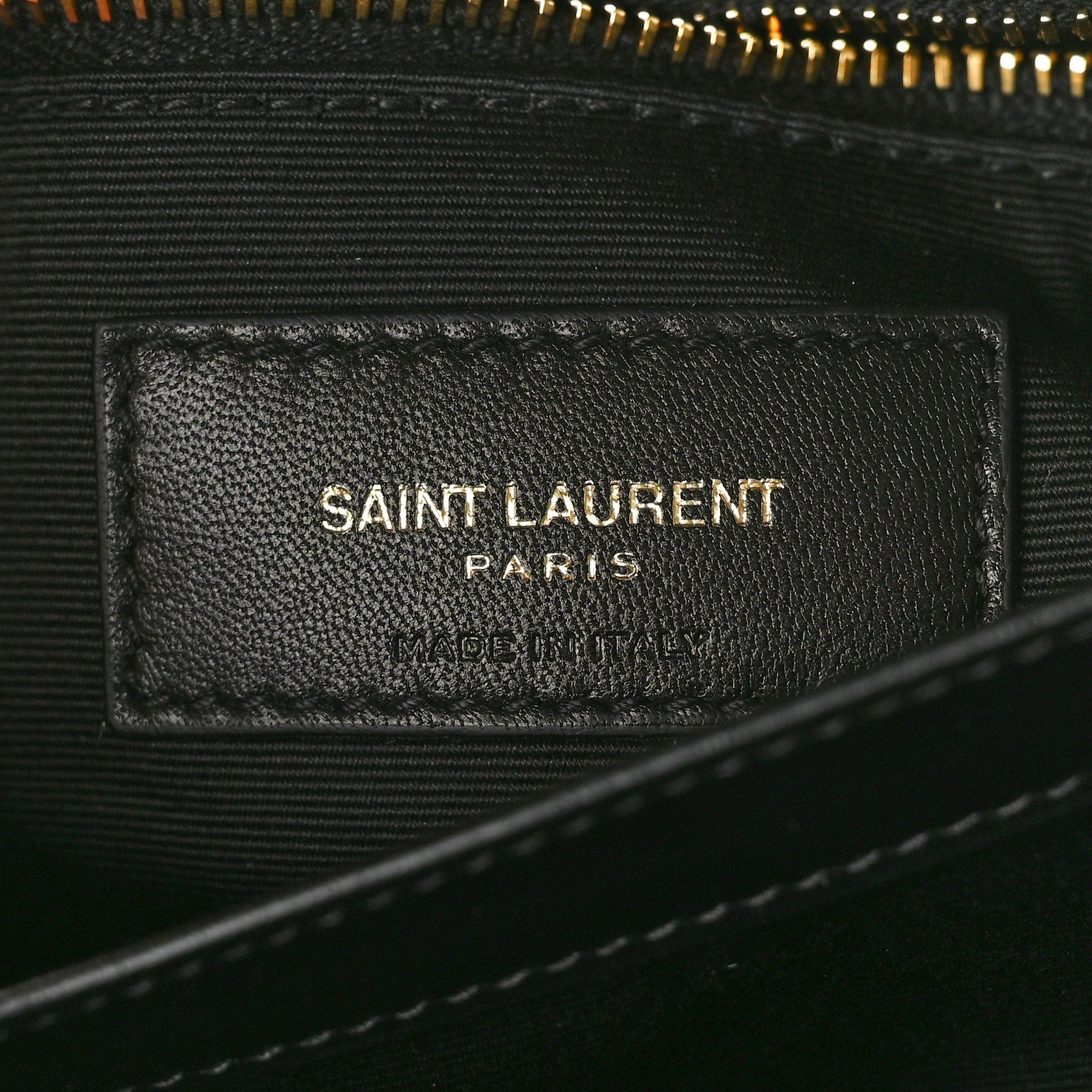 Saint Laurent Calfskin Y Quilted Monogram Toy Loulou Crossbody Bag Black 7 of 11