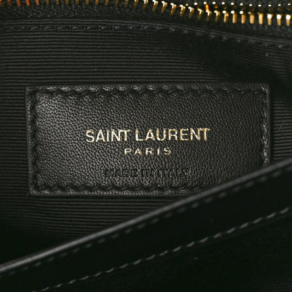 Saint Laurent Calfskin Y Quilted Monogram Toy Loulou Crossbody Bag Black 7 of 11