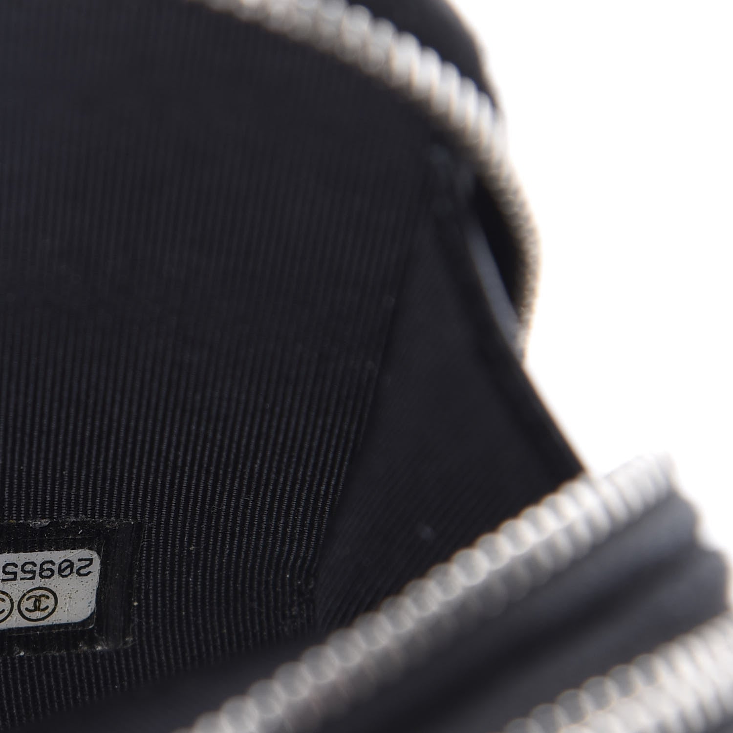 Chanel Caviar Quilted Triple Zip Wallet Black 6 of 8