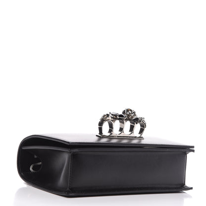 Alexander McQueen Calfskin Knuckle Shoulder Bag Black 4 of 23