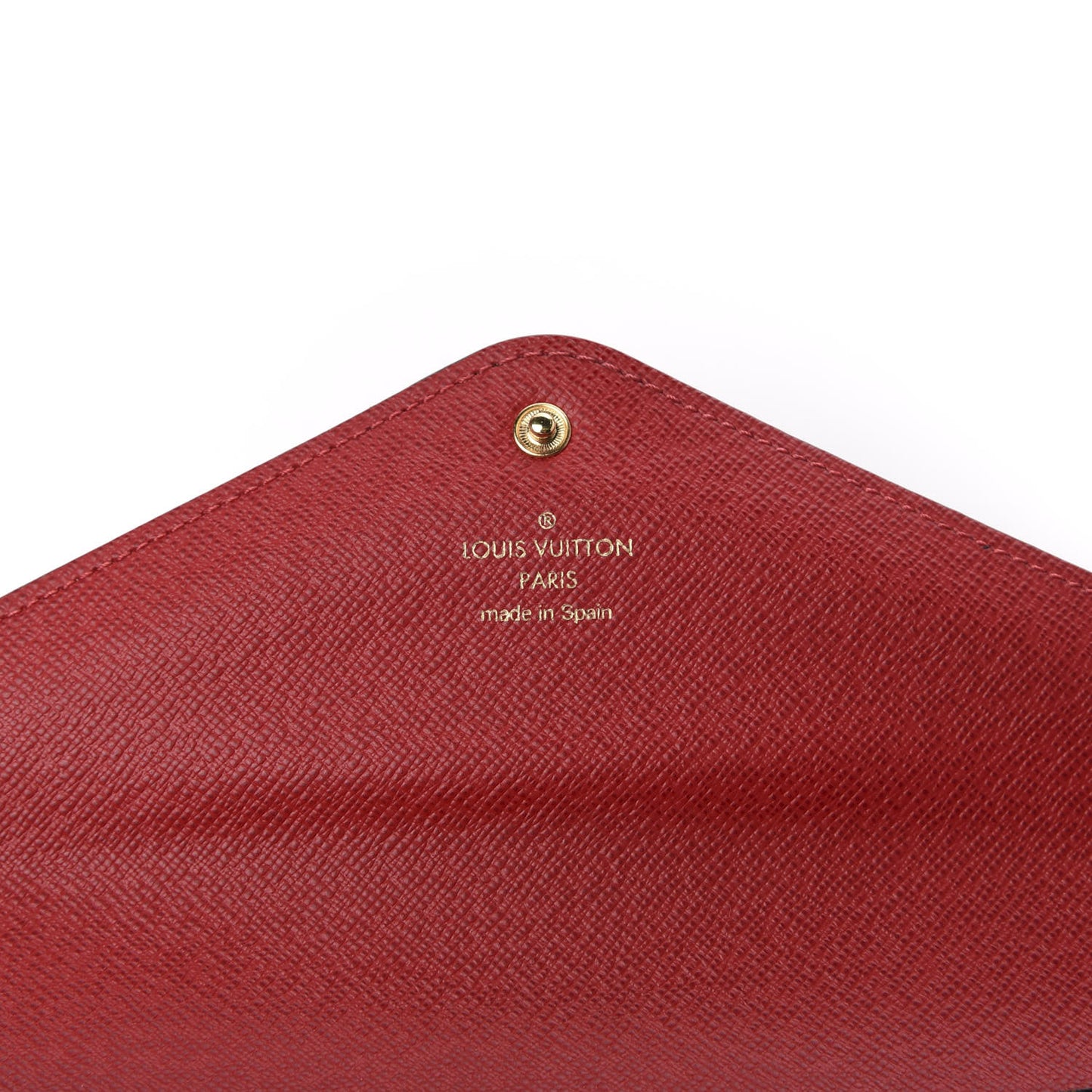 Damier Ebene Josephine Wallet Red