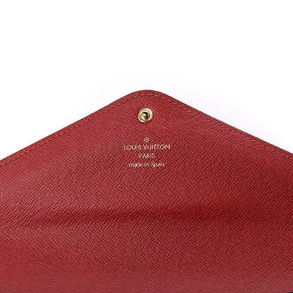 Louis Vuitton Damier Ebene Josephine Wallet Red 7 of 12