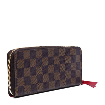 Louis Vuitton Damier Ebene Clemence Wallet Cherry 2 of 5