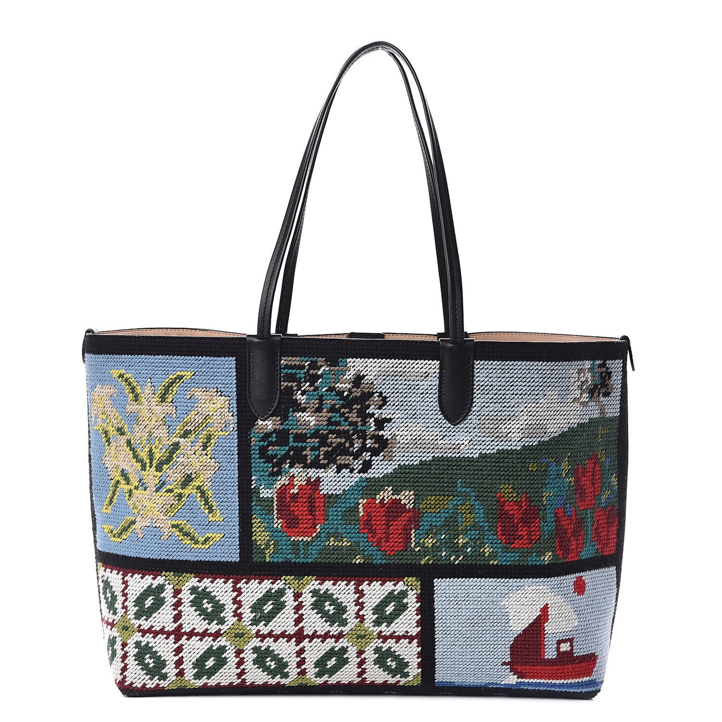 Tapestry Patchwork Small Shopper Tote Multicolor