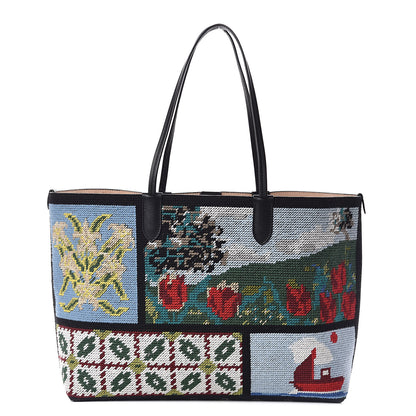 Alexander McQueen Tapestry Patchwork Small Shopper Tote Multicolor 3 of 12