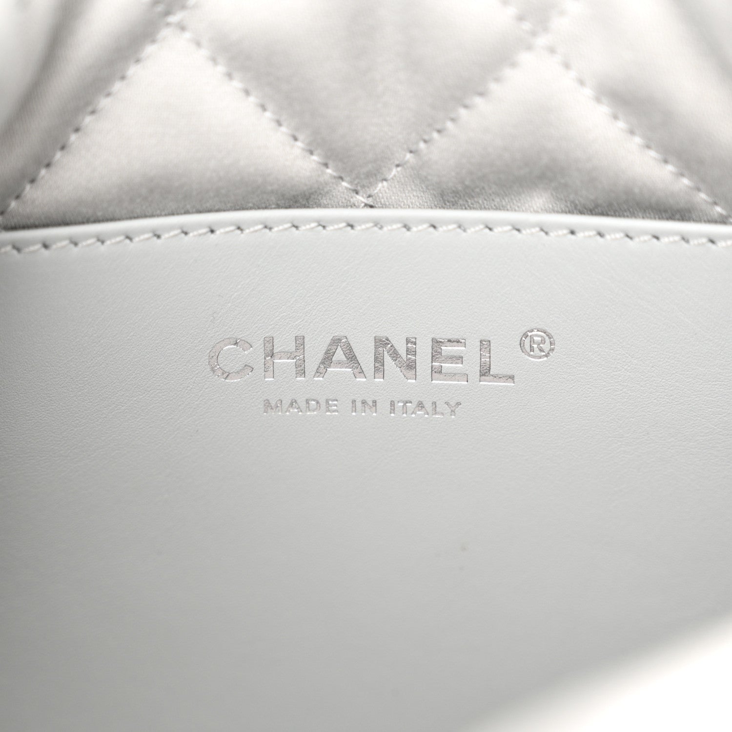 Chanel Metallic Lambskin Quilted Mini Chanel 22 Silvery 6 of 10