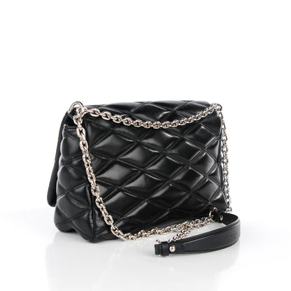 Louis Vuitton Lambskin Malletage GO-14 MM Black 3 of 7