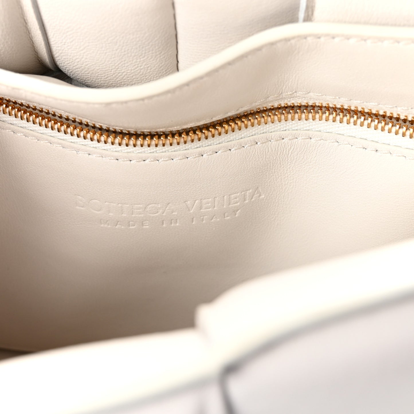 Lambskin Maxi Intreccio Padded Chain Cassette Crossbody Bag White