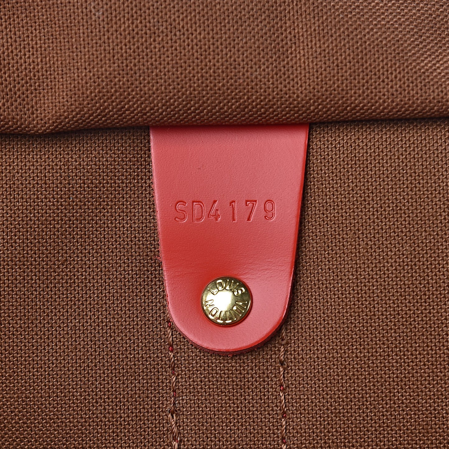 Calfskin Monogram Keepall Bandouliere 50 Coquelicot