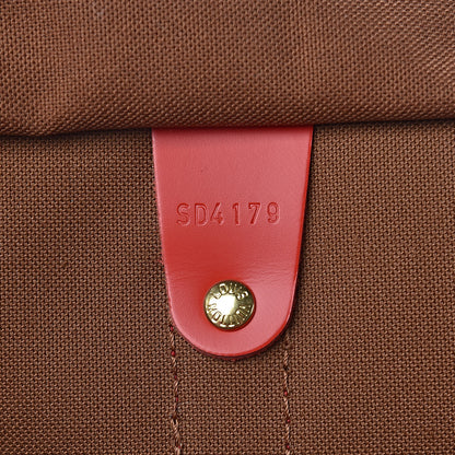 Louis Vuitton Calfskin Monogram Keepall Bandouliere 50 Coquelicot 7 of 10