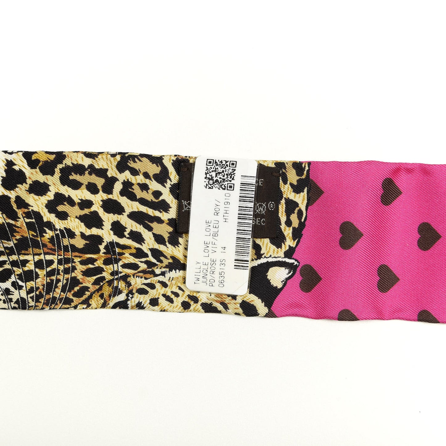 Silk Jungle Love Love Twilly Rose Vif Bleu Roy