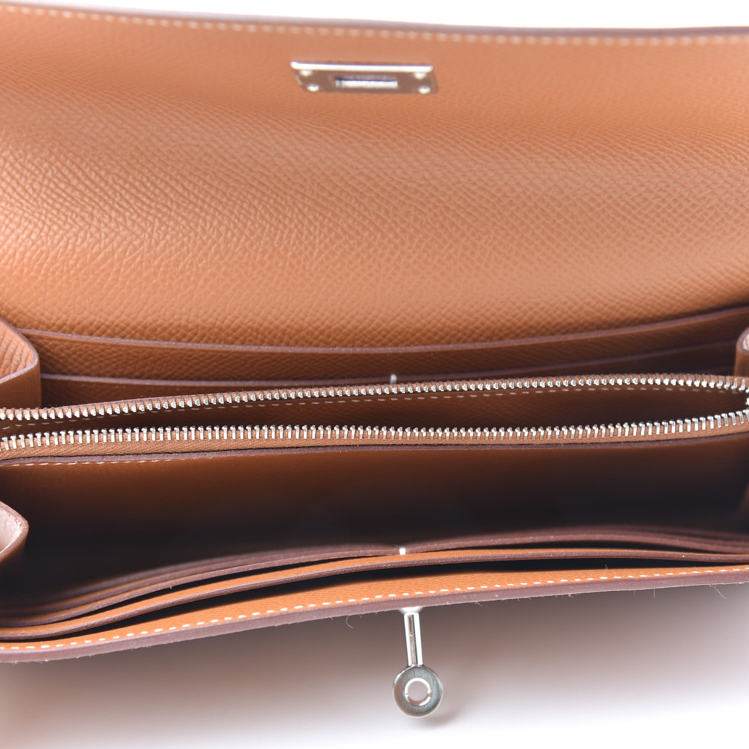 Hermes Epsom Kelly Longue Wallet Gold 5 of 8
