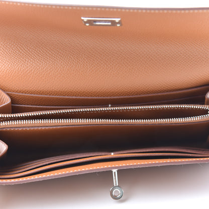 Hermes Epsom Kelly Longue Wallet Gold 5 of 8