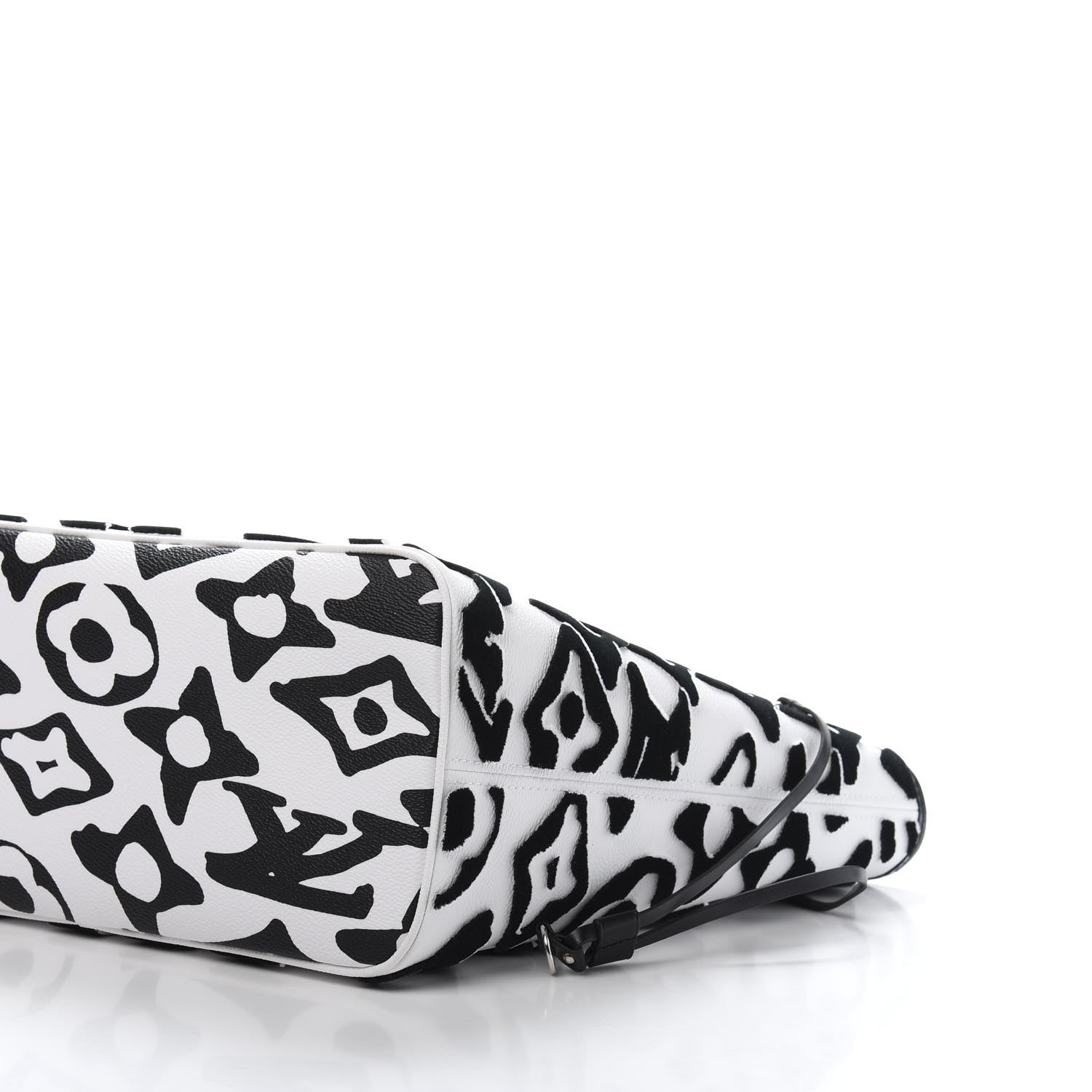 Louis Vuitton X UF Tufted Monogram Neverfull MM Black White 9 of 11