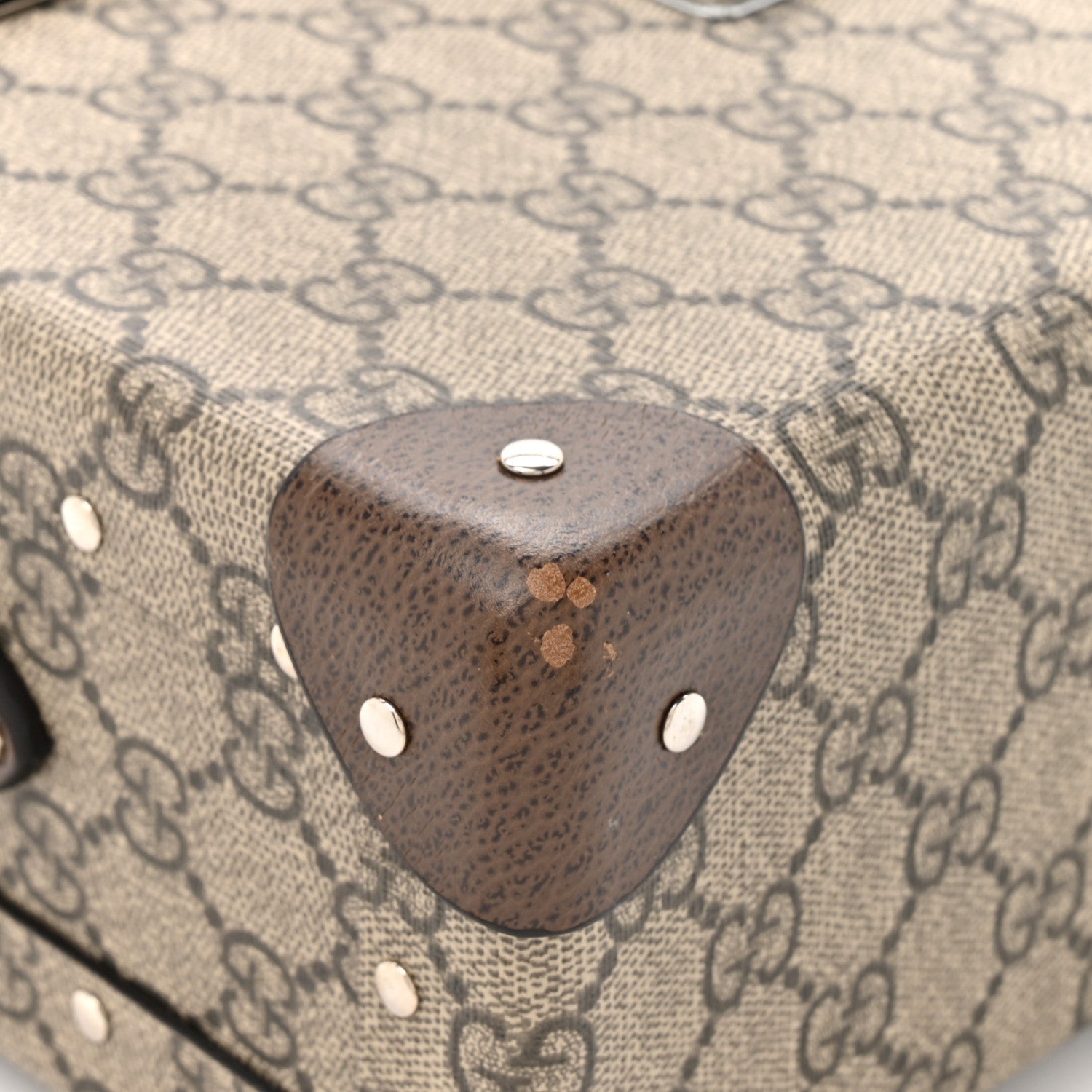 Gucci GG Supreme Monogram Globe-Trotter Beauty Case Brown 11 of 15