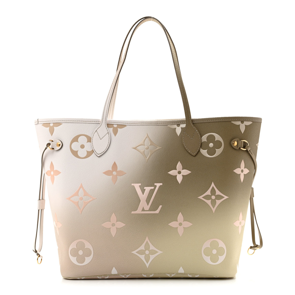 Louis Vuitton Monogram Giant Spring In The City Neverfull MM Sunset Kaki 1 of 10