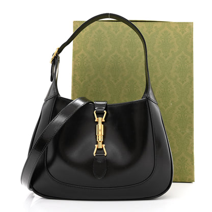 Gucci Boarded Dyana Lux Calfskin Small Jackie 1961 Hobo Black 11 of 11
