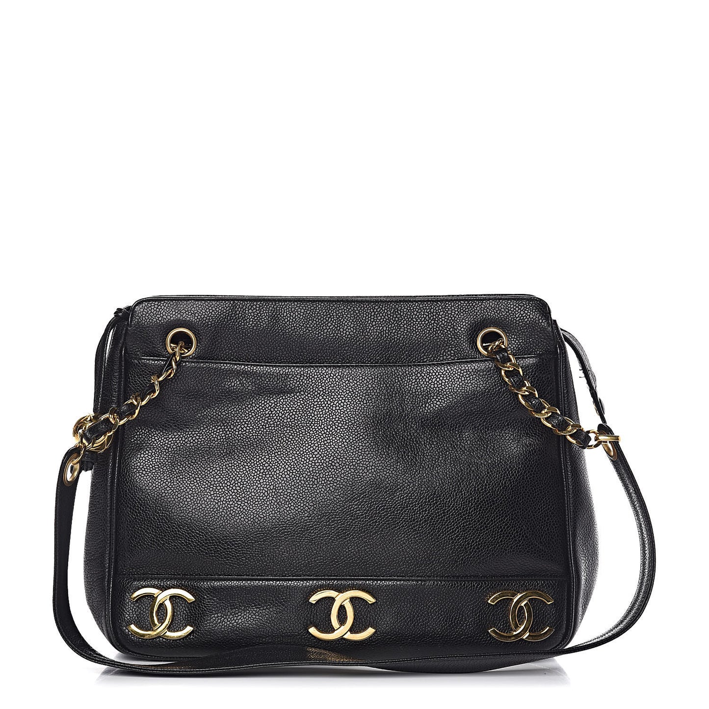 Caviar Shoulder Bag Black