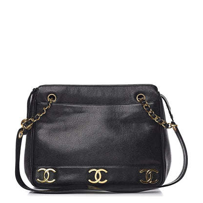 Chanel Caviar Shoulder Bag Black 1 of 13