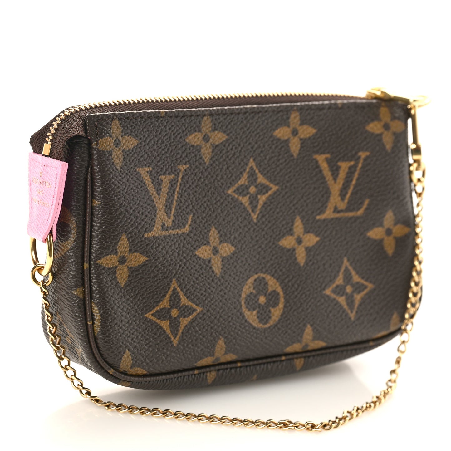 Monogram 2022 Christmas Animation Paris Mini Pochette Accessories Pink