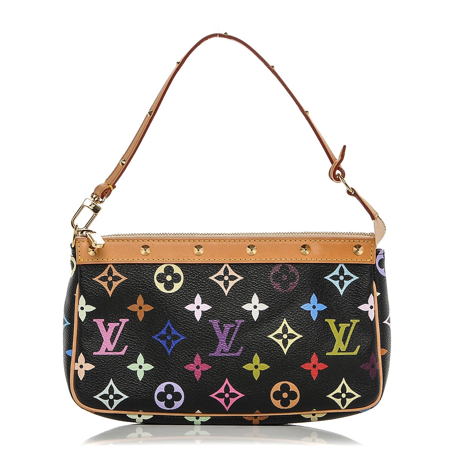 Louis Vuitton Monogram Multicolor Pochette Accessories Black 1 of 6