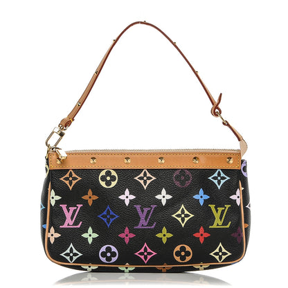 Louis Vuitton Monogram Multicolor Pochette Accessories Black 1 of 6