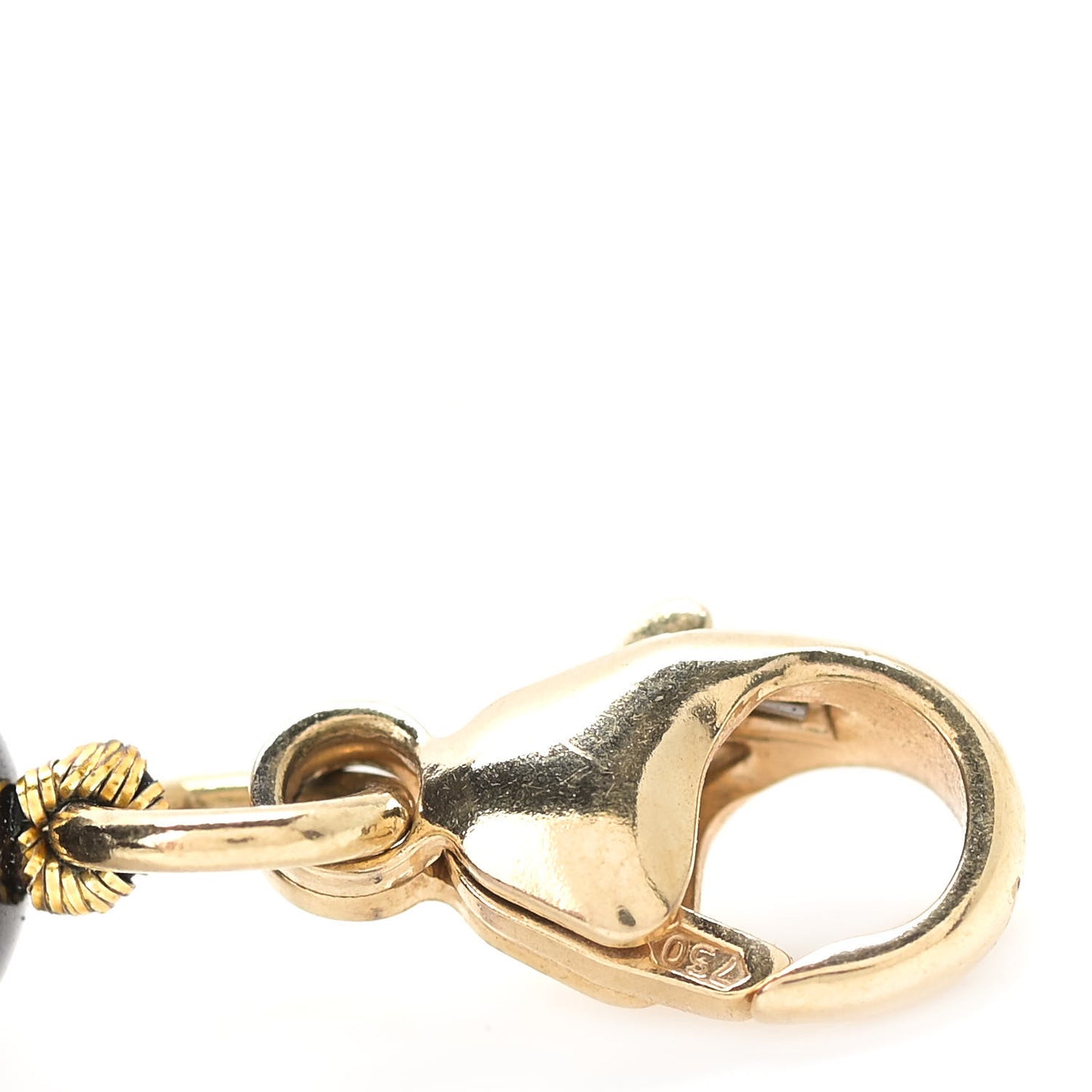 18K Yellow Gold 8mm Tiger's Eye Return to Tiffany Bead Bracelet