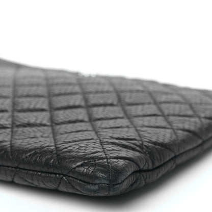 Chanel Woven Lambskin Quilted Large Cosmetic Case Black 10 of 10