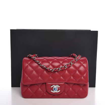 Chanel Caviar Quilted Mini Rectangular Flap Pink 8 of 8