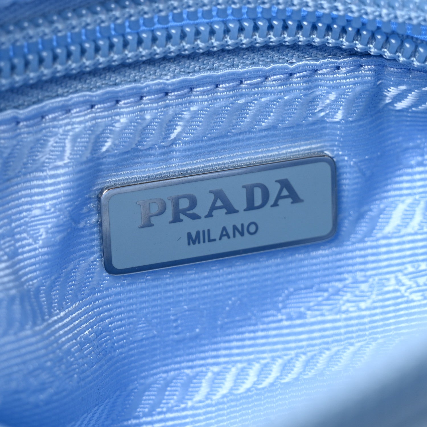 Prada Re-Nylon Micro Pouch Celeste 6 of 9