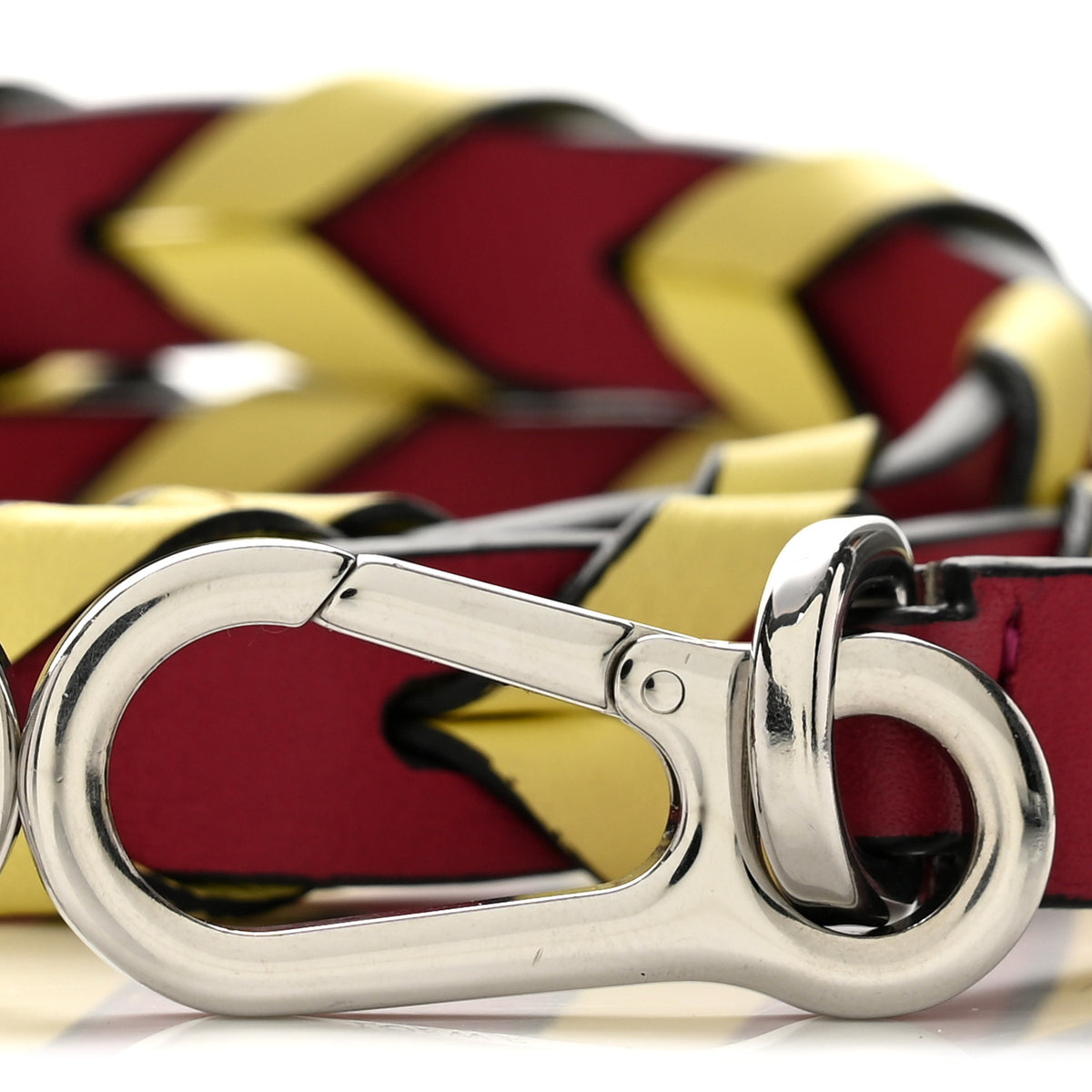 Loewe Calfskin Braided Strap Red Yellow 6 of 6