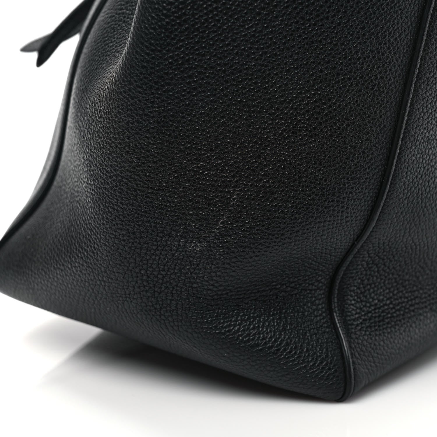 Celine Soft Grained Calfskin Small Belt Cabas Phantom Black 10 of 10